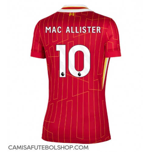 Camisa de time de futebol Liverpool Alexis Mac Allister #10 Replicas 1º Equipamento Feminina 2024-25 Manga Curta